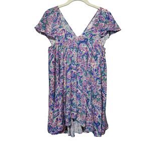 NWT Matilda Jane Sz S Adventure Begins In The Maze Sleeveless Top V Neck Swing